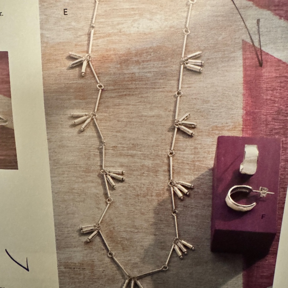 Silpada Bold Burst N2340 Silver Necklace 26”